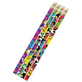 Mega Monsters Motivational Pencils, 12/pkg
