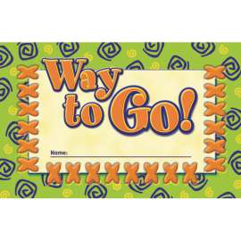 Incentive Punch Cards, Way to Go!