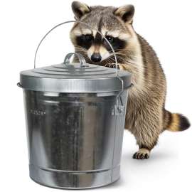 Plexon 6 gallon galvanized steel trash can retail package