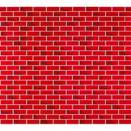 Corobuff Corrugated Paper, Tu-Tone Brick, 48" x 12-1/2', 1 Roll