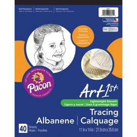 Art1st Tracing Pad, White, 11" x 14", 40 Sheets