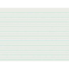 Newsprint Handwriting Paper, Alternate Dotted, Grade 2, White, 3/4" Ruled, 11" x 8-1/2", 500 Sheets Per Pack, 5 Packs
