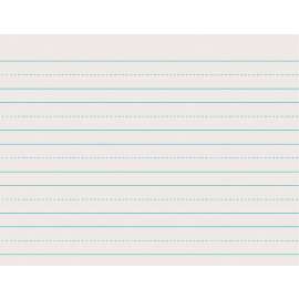 Newsprint Handwriting Paper, Skip-A-Line, Grade 1, White, 1" Ruled (Long Way), 11" x 8.5", 500 Sheets Per Pack, 5 Packs