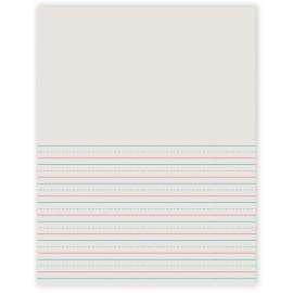 Newsprint Handwriting Paper, Picture Story, Grade 2, White, 1/2" Ruled (Short Way), 8-1/2" x 11", 500 Sheets Per Pack, 5 Packs