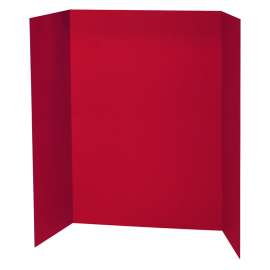 Presentation Board, Red, Single Wall, 48" x 36", Pack of 6