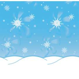 Bulletin Board Art Paper, Winter Time, 48" x 12', 4 Rolls