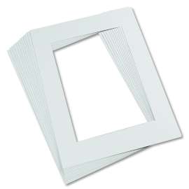 Pre-Cut Mat Frames, 11.5" x 16.75" Frame, 8" x 10.75" Window, White, Pack of 12
