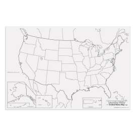 Learning Walls, United States Map, 48" x 72", 1 Piece