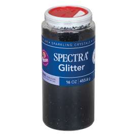 Glitter, Black, 1 lb. Jars, 2 Jars