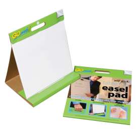 Table Top Easel Pad, Self-Adhesive, White, 16" x 15", 25 Sheets