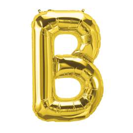 16" Foil Balloon, Gold Letter B