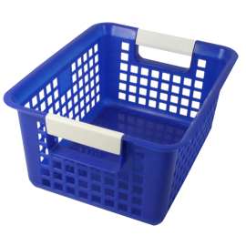 Book Basket, Blue, Pack of 3