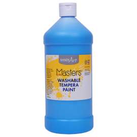 Little Masters Washable Tempera Paint Quart, Light Blue
