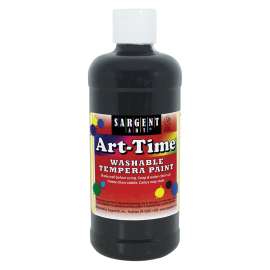 Black Art-Time Washable Paint - 16 oz.