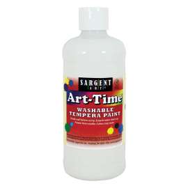 White Art-Time Washable Paint - 16 oz.