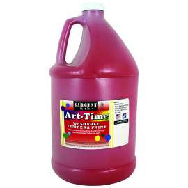 Washable Art-Time Tempera Paint, Gallon, Red