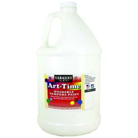 Washable Art-Time Tempera Paint, Gallon, White