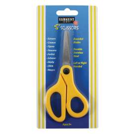 (12 EA) CHILDS SAFETY SCISSORS 5IN BLUNT TIP LEFT OR RIGHT HANDED