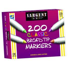 Classic Broad Tip Marker Assortment, 8 Colors, 200 Count