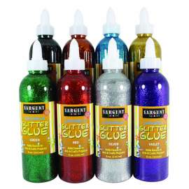 Washable Glitter Glue Assortment, 8oz., Set of 8