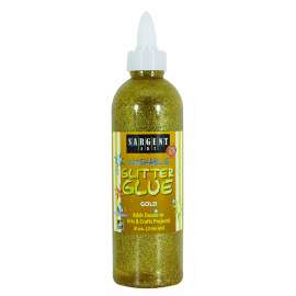 Gold 8oz. Washable Glitter Glues