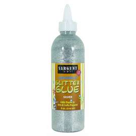 Silver 8oz. Washable Glitter Glues