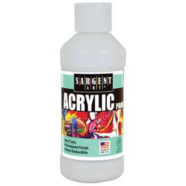 Sargent Art Acrylic Paint, 8 oz., White