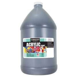 Acrylic Paint, Black, 64 oz. Bottle