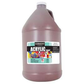 Acrylic Paint, Brown, 64 oz. Bottle