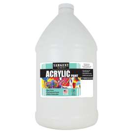 Acrylic Paint, White, 64 oz. Bottle