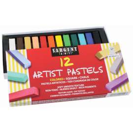 Sargent Art Artist Square Pastels - 12 per pack, 3 packs