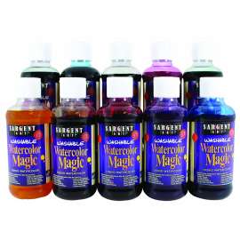 Washable Watercolor Magic, 10 Colors, 8 oz. Bottles