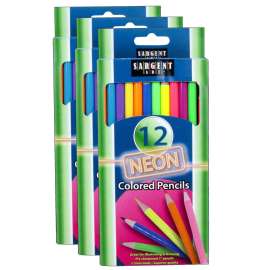 Neon Colored Pencils, 3 Packs