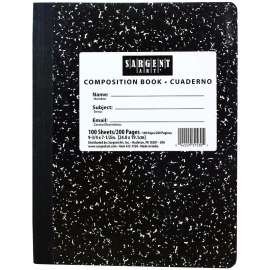Sargent Art Composition Hard Cover Notebook, 7 1/2" x 9 3/4", 100 sheets