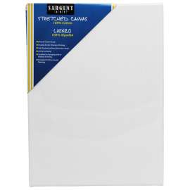 Sargent Art 100% Cotton Stretched Canvas, 9" x 12", 5/pkg