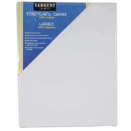Sargent Art Stretched Canvas, 100% Cotton Double Primed, 16" x 24"