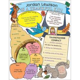 Personal Poster Set: Im a Thankful Kid!, Grades 3-6