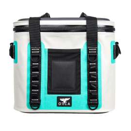 ORCA Walker Series W20SF Soft Side Cooler, 14-1/2 in L, 11 in W, 50 lb Capacity, Meta-Polymer/TPU, Seafoam