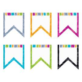 Color Harmony Pennants Classic Accents Variety Pack, 36 Count