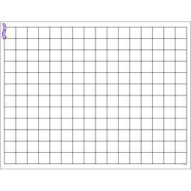 Graphing Grid (Small Squares) Wipe-Off Chart, 17" x 22"