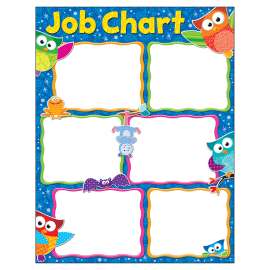 Job Chart Owl-Stars! Learning Chart, 17" x 22"