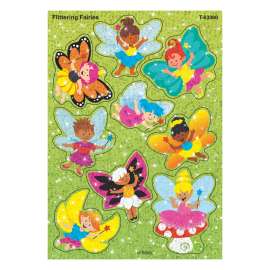 Flittering Fairies Sparkle Stickers, 18 Count