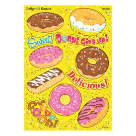 Delightful Donuts Sparkle Stickers, 22 Count