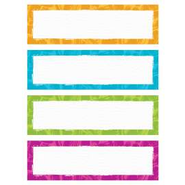 Color Harmony Paint Strokes Name Plates Variety Pack, 32 Count