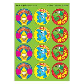 Can-do Crayons/Fruit Punch Stinky Stickers, 48 Count