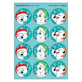 Winter Bears/PepBEARmint Stinky Stickers, 48 Count