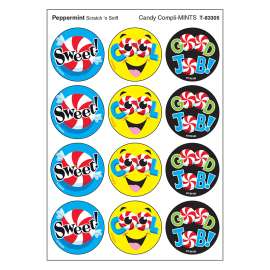 Candy Compli-MINTS/Peppermint Stinky Stickers, 48 Count