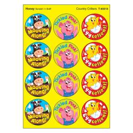 Country Critters/Honey Stinky Stickers, 48 Count