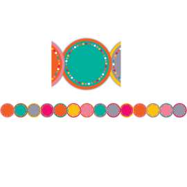 Tropical Punch Circles Die-Cut Border Trim
