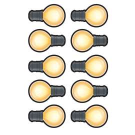 White Light Bulbs Accents